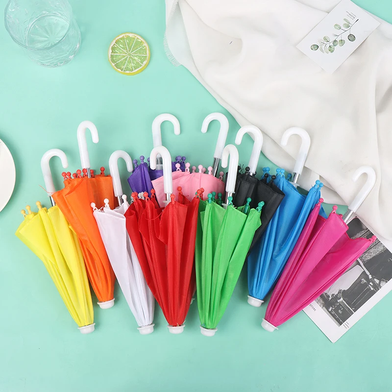 

Doll Accessories Mini Umbrella Rain Gear For Dolls Toys For Girls Accessories For Colorful Umbrellas Doll's Toys