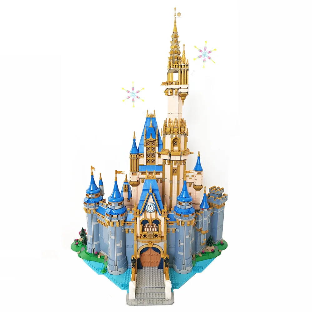 4800Pcs Princess Castle Friends City House Ideas Mickey Streetview Friends Model Building Block Brick Kid Toy Gift