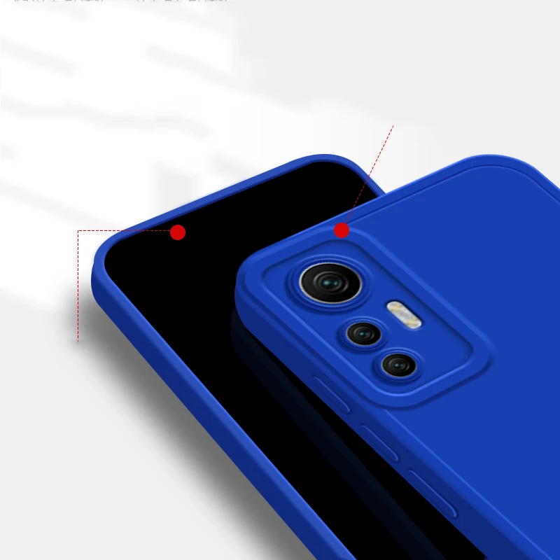 Coque de téléphone carrée mate Candy pour Xiaomi Mi 11 Lite 5G NE Coque en silicone So pour Xiaomi 12 Pro 12X Mi 11T 10T Pro 11 Lite_voghion.com