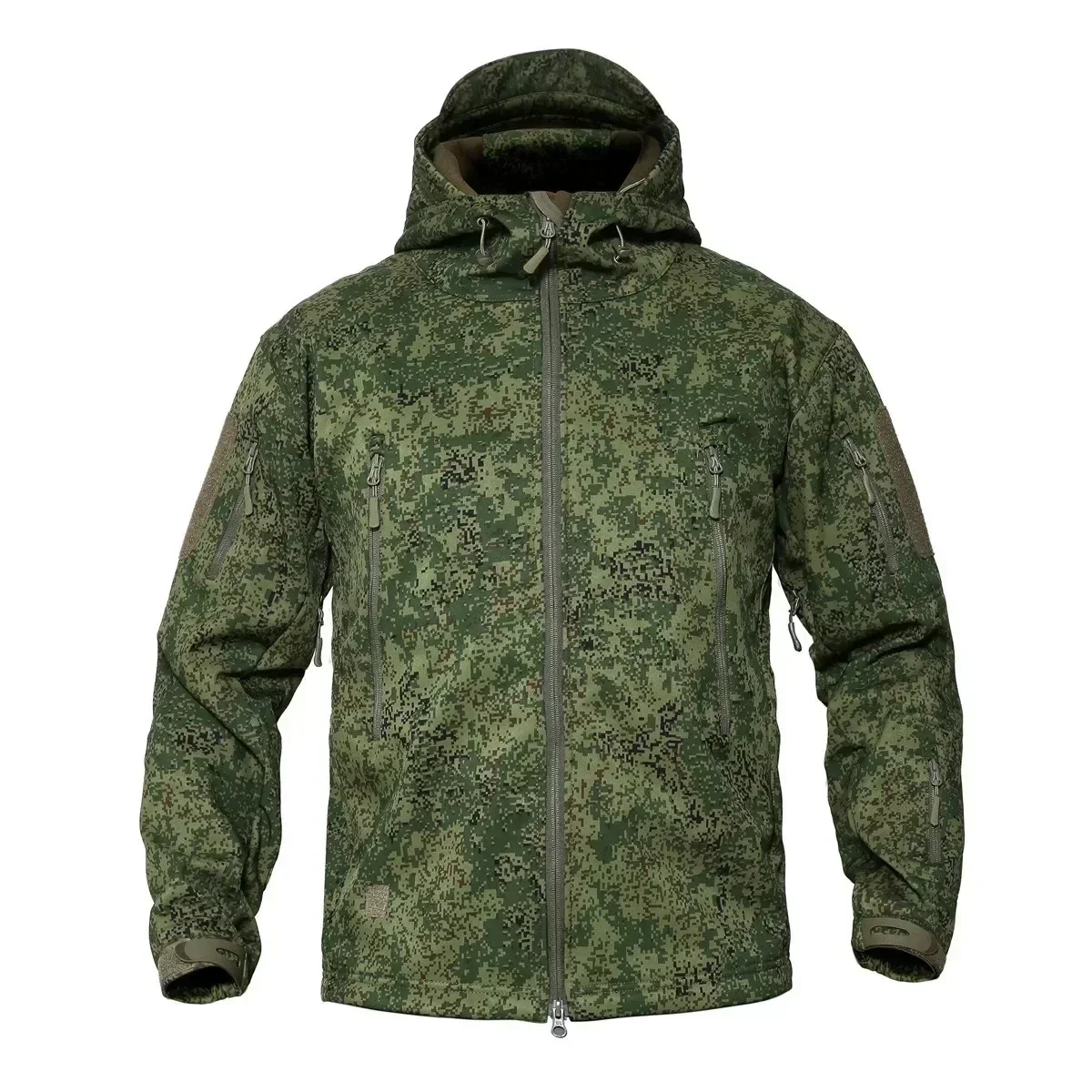 thumbnail image 1 of Chaquetas de senderismo de otoño para hombre, chaquetas polares de camuflaje, ropa táctica, cortavientos de camuflaje para hombre 2024, 1 of 5