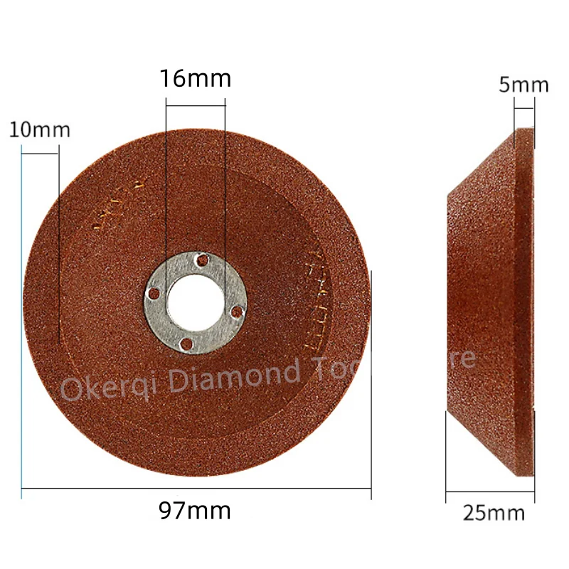 Mola A Tazza In Corindone Bianco 80# - 75x32x20mm Per Smerigliatrice - Foto 3