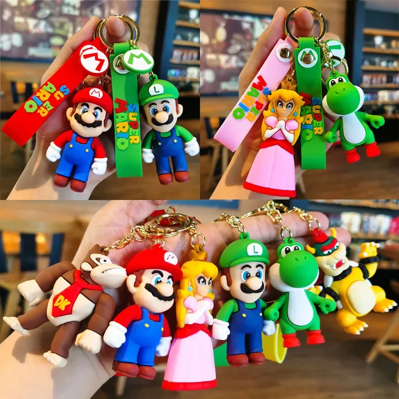 Porte-clés Super Mario Bros Pour Enfants, Jeu Classique, Figurine Yoshi,  Cadeaux De Fête D'anniversaire - Animation Dérivés/produits Périphériques -  AliExpress