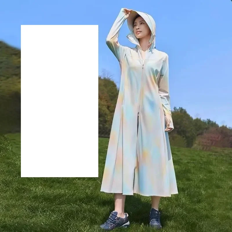 Jaqueta solta de seda solar para mulheres, cardigã feminino, roupas com capuz, roupas versáteis, coreana, verão, nova, 2024