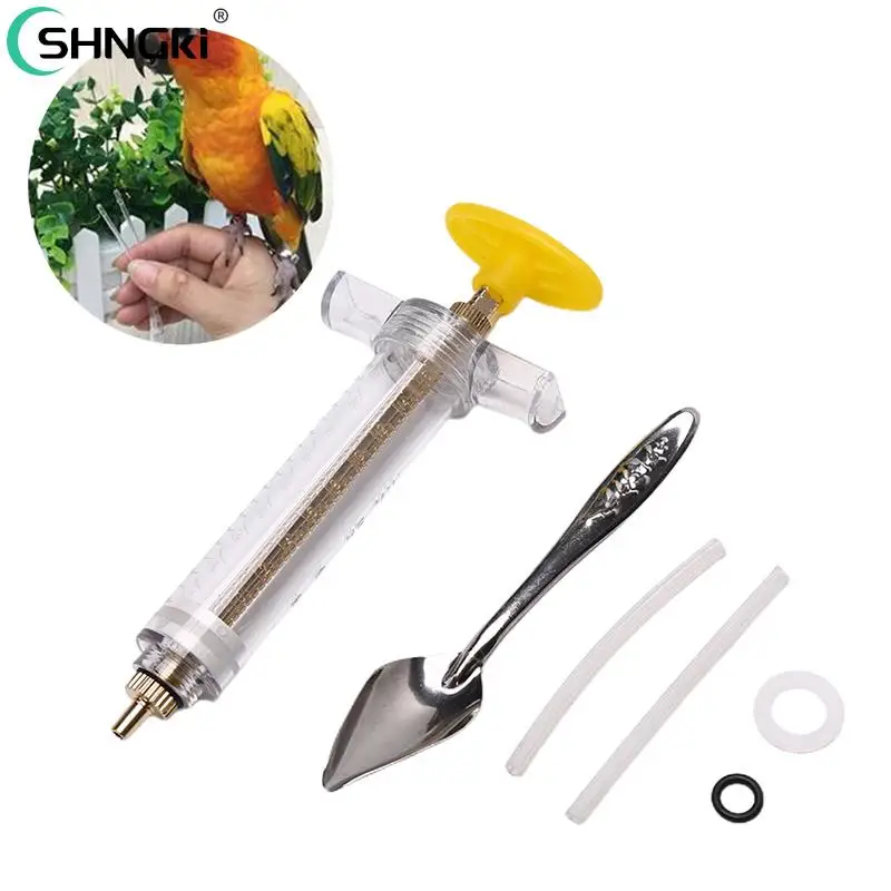 10ml/20ml Adjustable Baby Bird Feeder With Gavage Tube Parrot Feeding