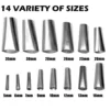 14pcs Stainless Steel Caulk Nozzle Applicator Caulking Finisher Glue Silicone Sealant Finishing Tool Construction Tools 1