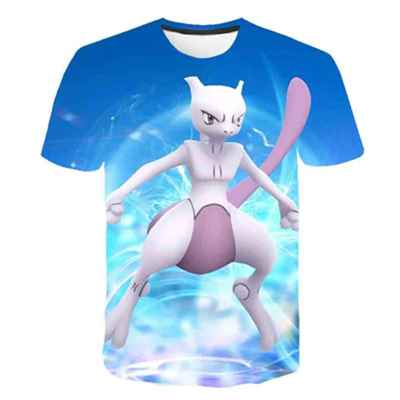 T-Shirts best of sale 2022 Summer Boys T Shirt Cartoon pokemon Baby Print 3D Harajuku T-shirts Short Sleeves Children Clothing Kids Clothes Tee Tops star wars t shirt