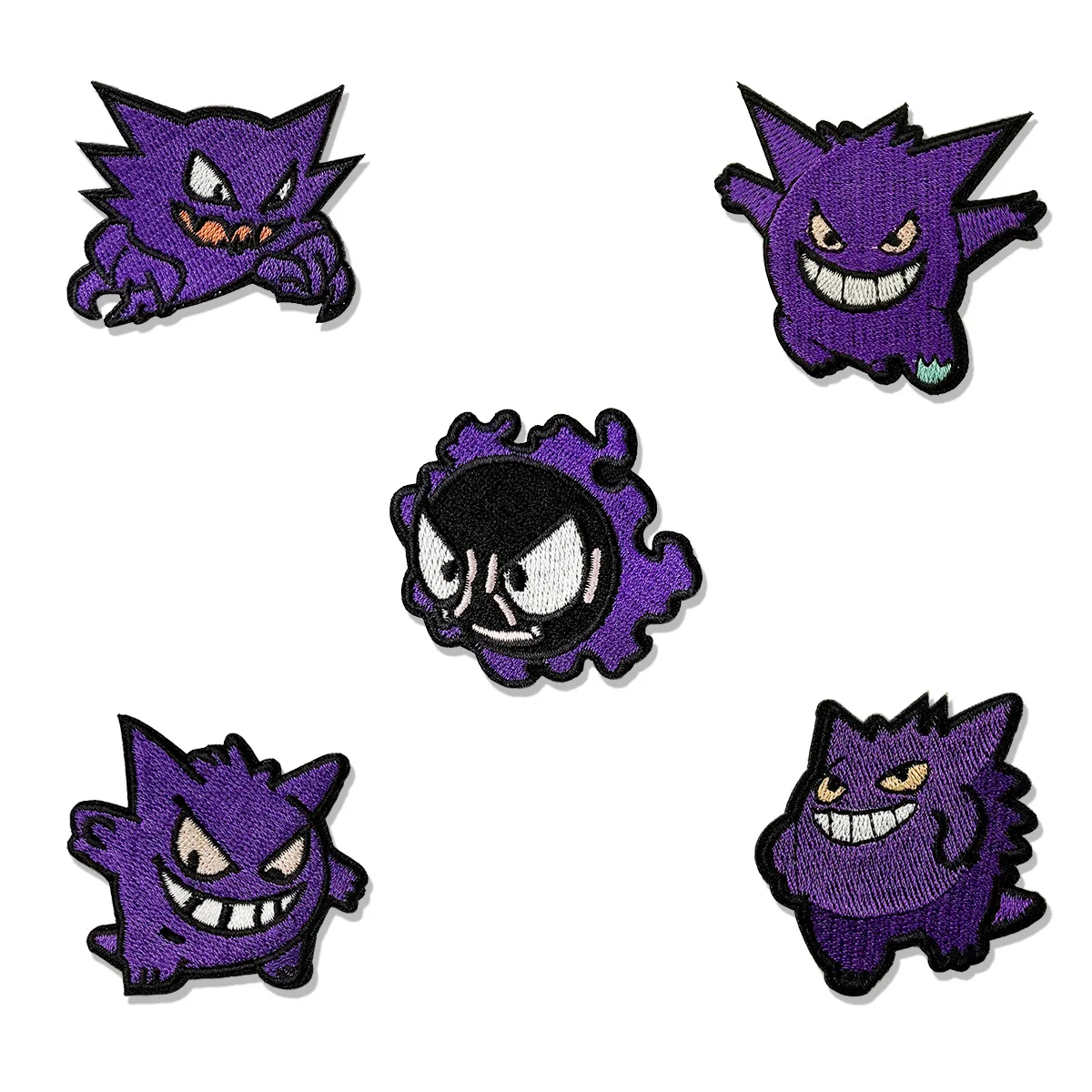 5개입 애니메이션 겐가 게임  시리즈 다리미로 붙이는 자수 패치, 옷, 청바지, 스티커, 코트 자수 아플리케