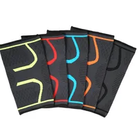 Genouillères de sport tricotées, basket-ball de course, cyclisme fitness, genouillères antidérapantes en nylon respirant pour hommes et femmes 5