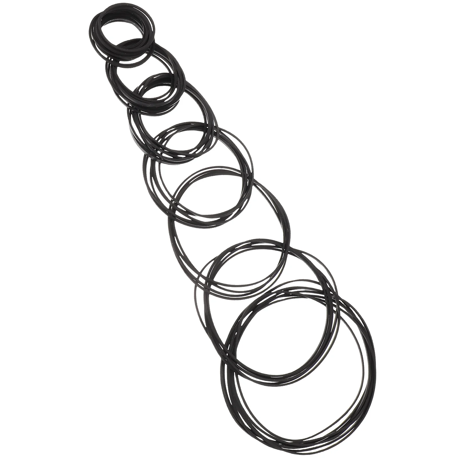 50 고무 사각형 카세트 레코더 벨트 레코더 벨트 1mm 정사각형 접이식 40-135mm 혼합 DJ 장비 테이프 플레이어 유지 보수