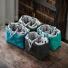 Tea Set Storage Bag Travel Set Thickened Cotton and Linen Teapot Fabric Bag Master Tea Cup Anti Drop Cloth Bag Tea Accessories 2