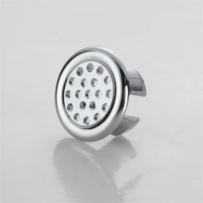 2/4pcs Bathroom Sink Hole Cover Basin Trim Cover Plastic Electroplated Overflow Ring Bathtub Accessory Overflow Ring Plug