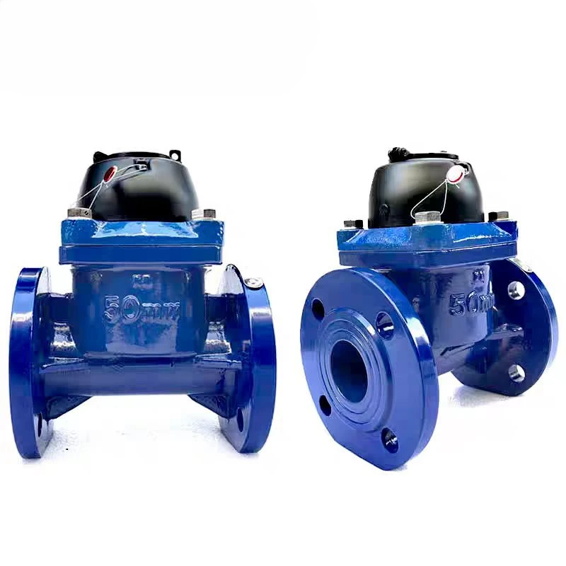 Removable Dry rotor Type Flange DN80 DN100 detachable mechanical water flow meter woltman hot water meter