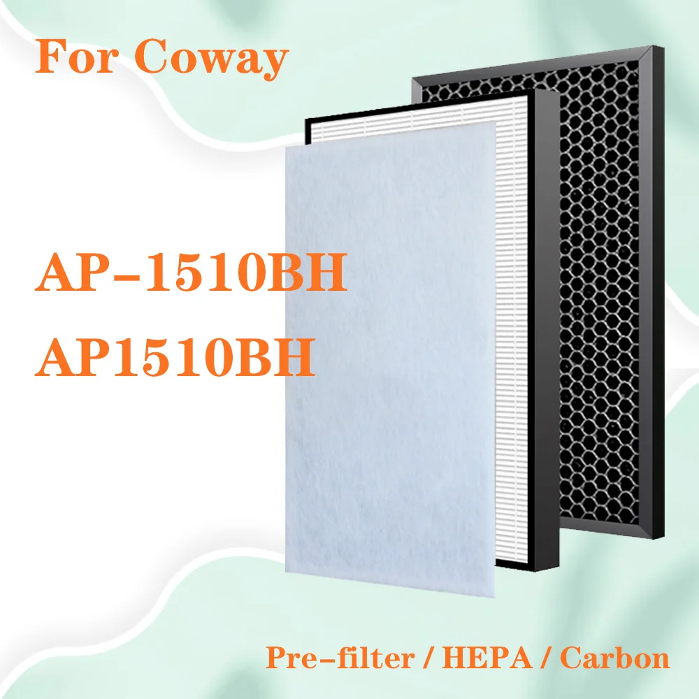 

Для Coway Air Purifier AP-1510BH AP1510BH, сменный HEPA-фильтр и дезодорирующий фильтр с активированным углем