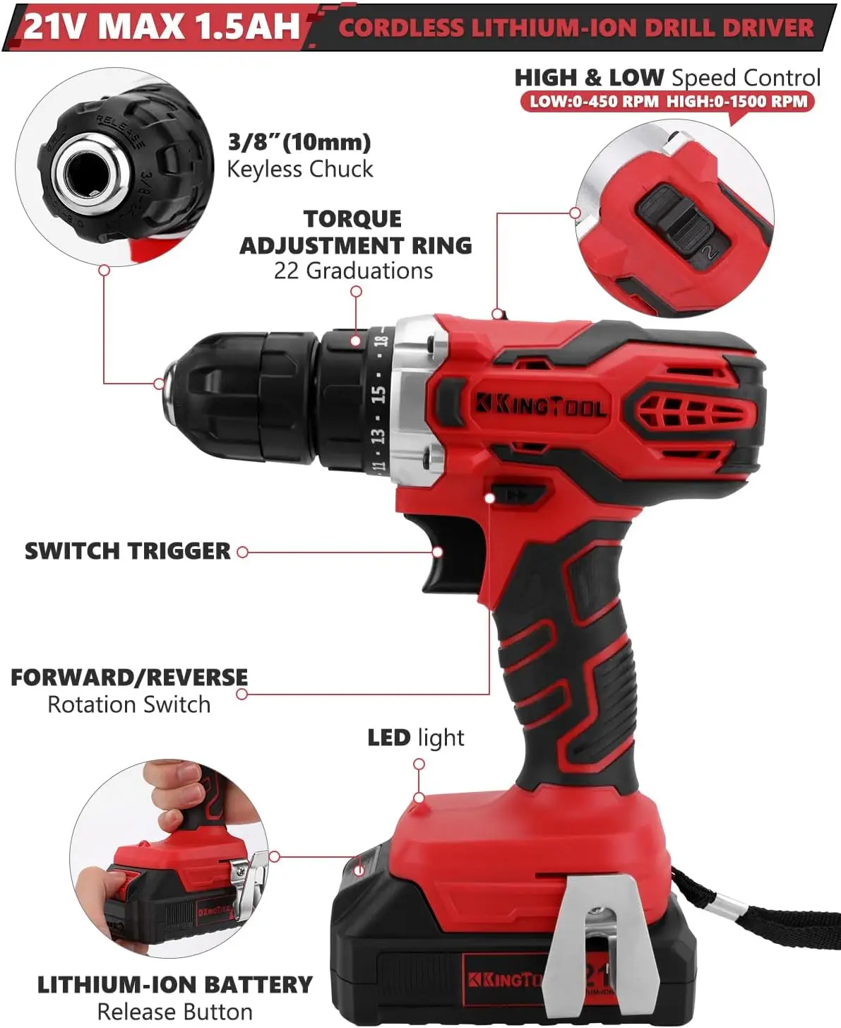 Home Auto Repair Tool Kit with Rolling Tool Box, Mechanic Tool Sets with 21V Max Cordless 3