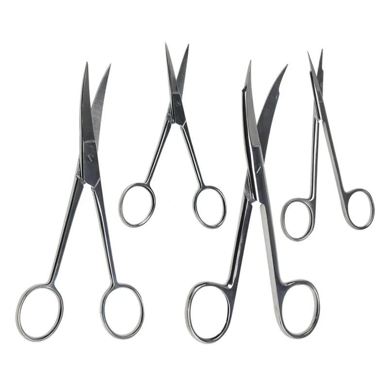 1pcs Spring Scissors Spring Shears Straight Curved Stainless Steel  12cm/16cm Surgical Instruments - AliExpress