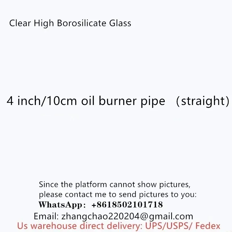4inch Glass Oil Burner Pipe for Clear Thick Borosilicate Glass Experiment hookah pipes smoking pipe kit