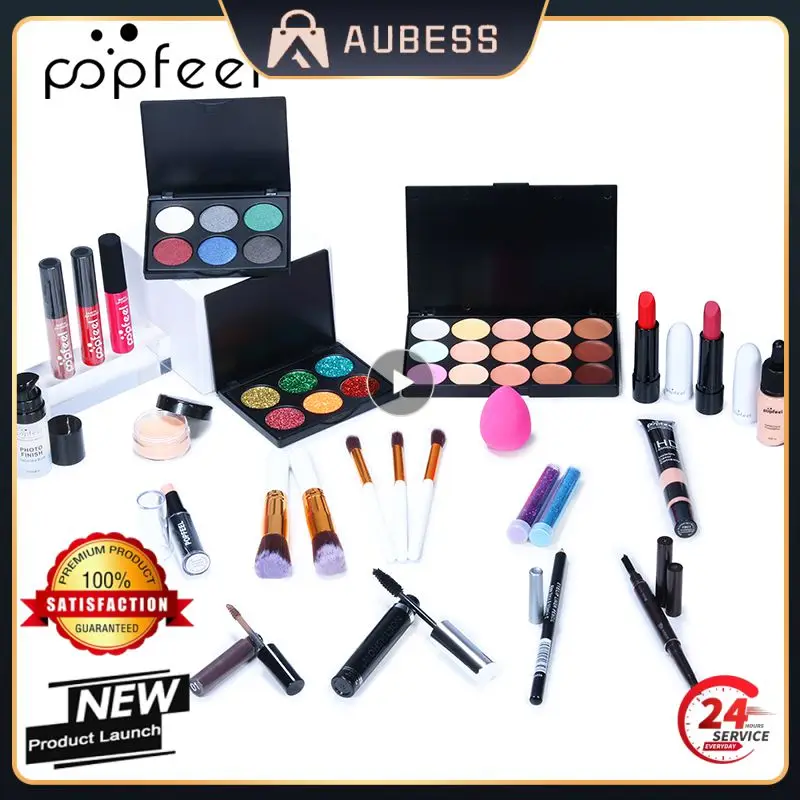 

All In One Makeup Set Eyeshadow Palette/ Lip Gloss/Concealer/ Eyeliner/ Cosmetic Bag Full Makeup Kit Women Gift Box Palette