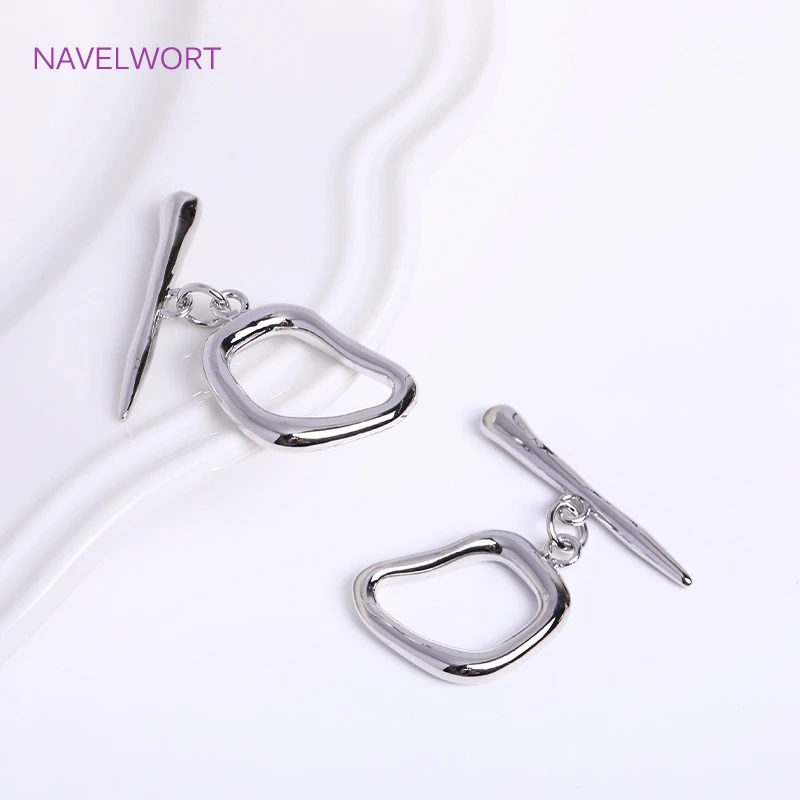 목걸이 만들기 용품에 대한 18K 골드 도금 불규칙한 토글 걸쇠, 황동 라운드 OT 걸쇠 DIY 쥬얼리 액세서리 만들기 도매