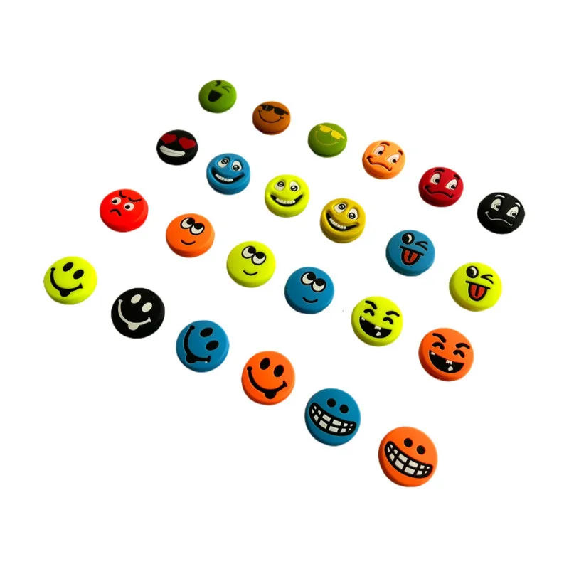 50Pcs Multiple Emoticon Silicone Tennis Racket Shock Absorbers 50 Pcs Tennis Damper Dampener Shock Antivibrador Dampening