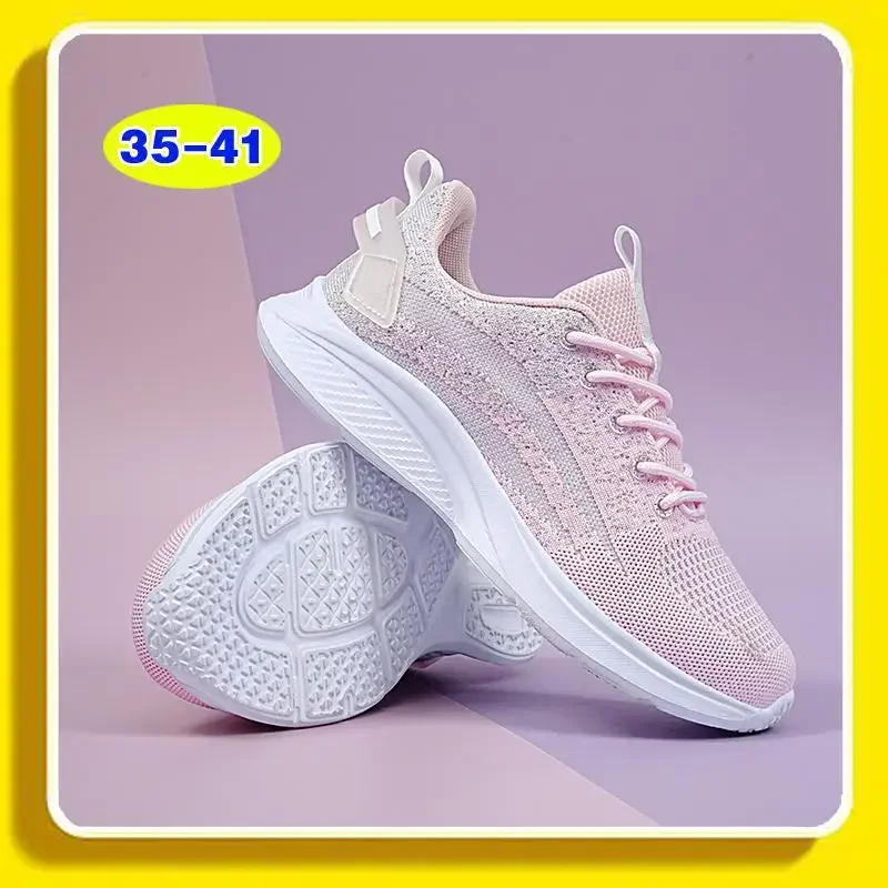 

Running Shoes Women's Summer Tenis Breathable Running Shoes Soft Bottom Shock-Absorbing Platform Sneaker Barefoot Sports Shoes