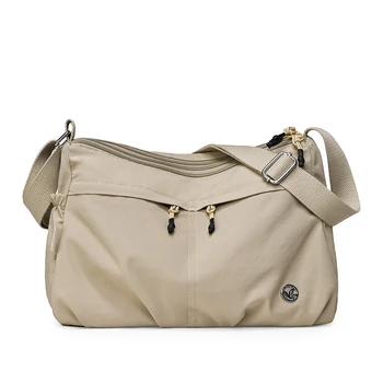 Borsa a tracolla da donna di grande capacità con tre tasche: borsa tote in nylon multitasche: la scelta perfetta per le gite di shopping delle mamme
