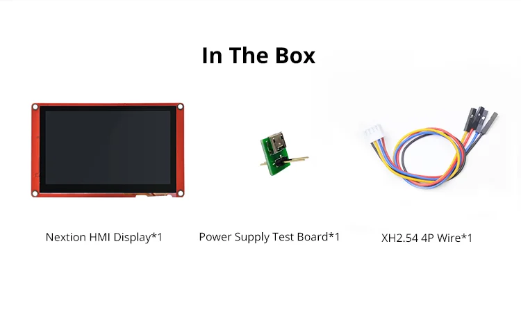 NEXTION 4.3 Inch HMI Touchscreen LCD Display – Intelligent Series NX4827P043 AI Smart Resistive Touchscreen with TFT Display, Serial Port, USART and RTC – Commercial Grade
