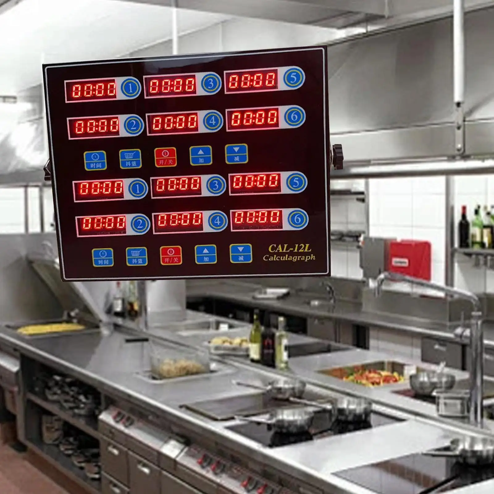 

12 Channels Memory Function Commercial Kitchen Timer Bakery Fryer Timer Baking Clock for Cooking Fried Chicken Restaurant Baking