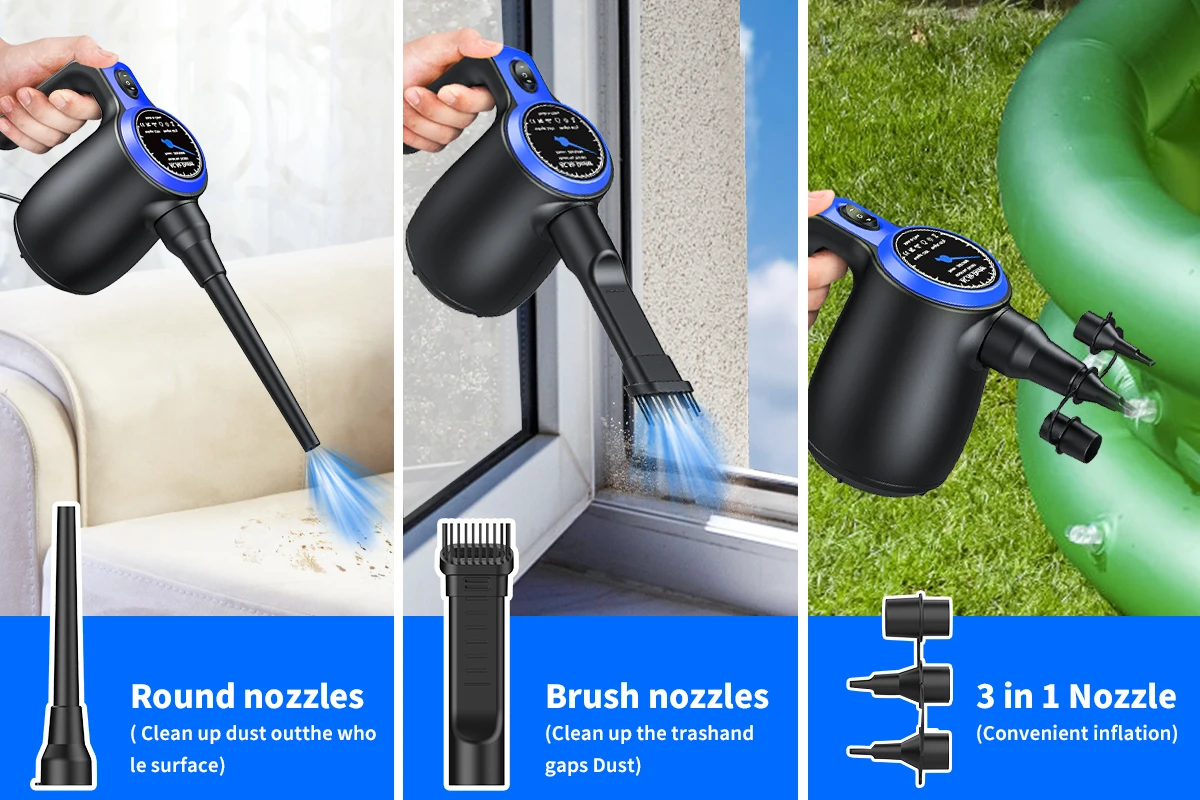 Limpador elétrico comprimido, Air Duster para limpeza