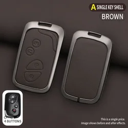 Luxury Car Key Case Cover - Premium Shell Interior Accessory (A brown)