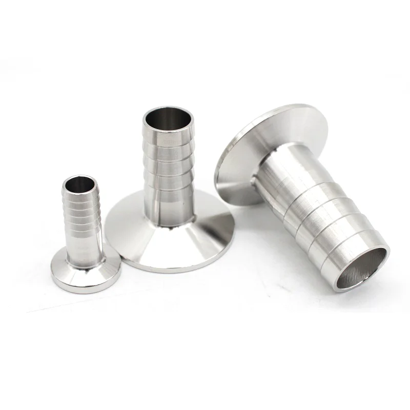 Pipe Fitting Water Pipe Fitting Hose Pipe Fitting OD 8MM-51MM Stainless Steel SS304 SS316L Sanitary Hose Barb Pipe Fitting Ferrule OD 50.5mm-64mm fit Tri Clamp