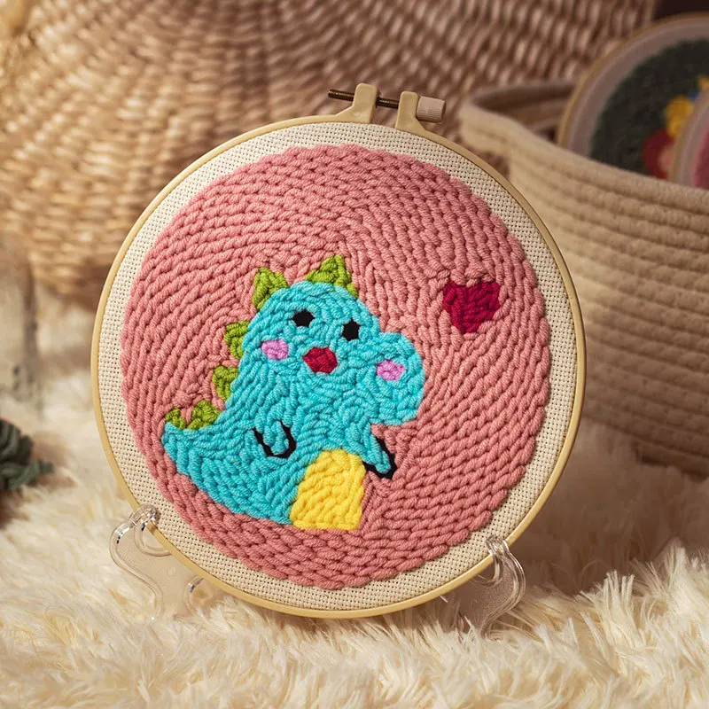 바느질 원단 부드러운 바느질 펀치 니들 키트 DIY 자수 고품질 수제 공예품 선물용 자수 애호가를 위한 공예품