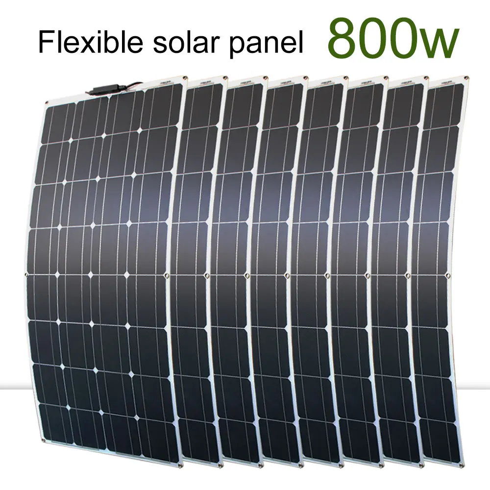 防水フレキシブルソーラーパネル,太陽光発電用,200/300W, 400