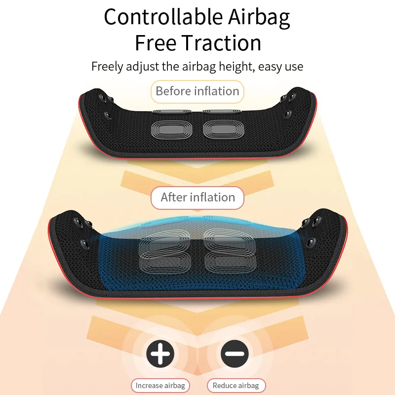 Vibration Waist Massager with Heating for Lumbar Comfort