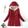 Cozy Autumn Winter Mid-length Jacket S-2XL Women Coat Mid-length Jackets Office Ladies Clothes for Outdoor 2