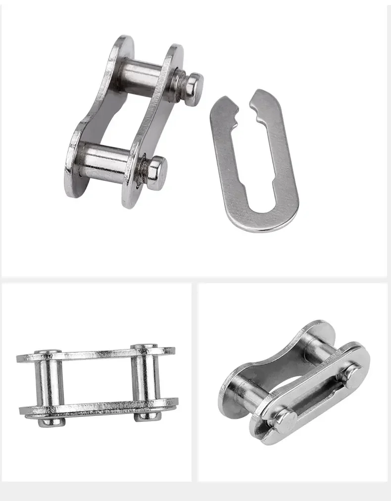 Description Picture 6 of item6 Pairs Bicycle Quick Link& Release for 1/6/7/8/9/10/11/12 Speed Chain Reusable Carbon Steel Missing Link Silver Gold Connector