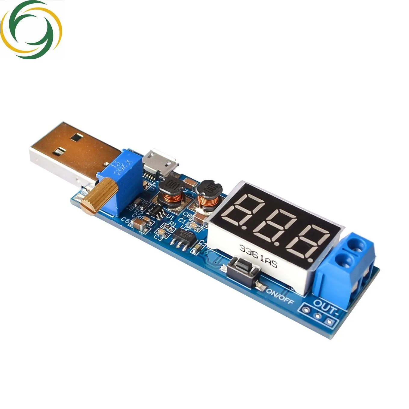 Boost Buck Converter Usb Step Up / Down Modulo Di Alimentazione Dc-Dc Da 5V A 3.3V / 12V Regolabile Out Dc 1.2V-24V