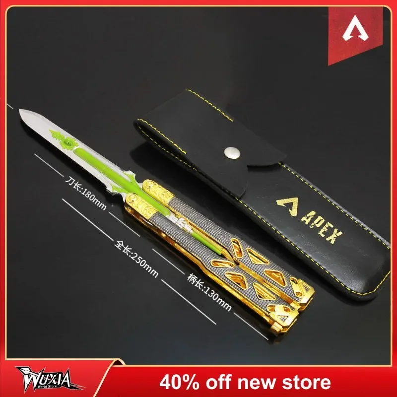

Apex Legends Heirloom Octane Heirloom 25CM Butterfly Knife Game Keychain Weapon Katana Sword Samurai Toy for Boy Children Gift