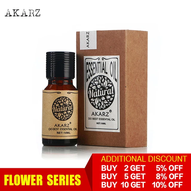 Akarz Flower Serie 5 Sets Ylang ,peony,geranium,rosemary,cherry Blossom  Essential Oil For Diffuser, Body Care, Aromatherapy - Essential Oil -  AliExpress