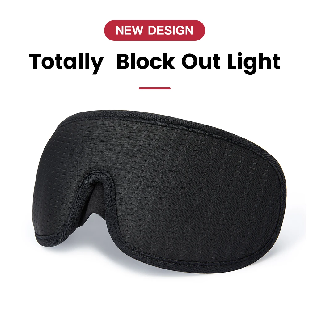 Ultra-Comfort 3D Contoured Sleep Mask - Breathable & Smooth Eye Shade for Relaxation and Travel