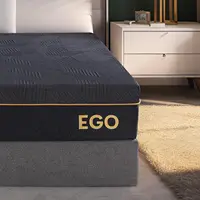 EGOHOME 12 Inch Queen Memory Foam Mattress, Cooling Copper Gel Mattress for Pain Relief, Therapeutic Mattress in a Box, 1