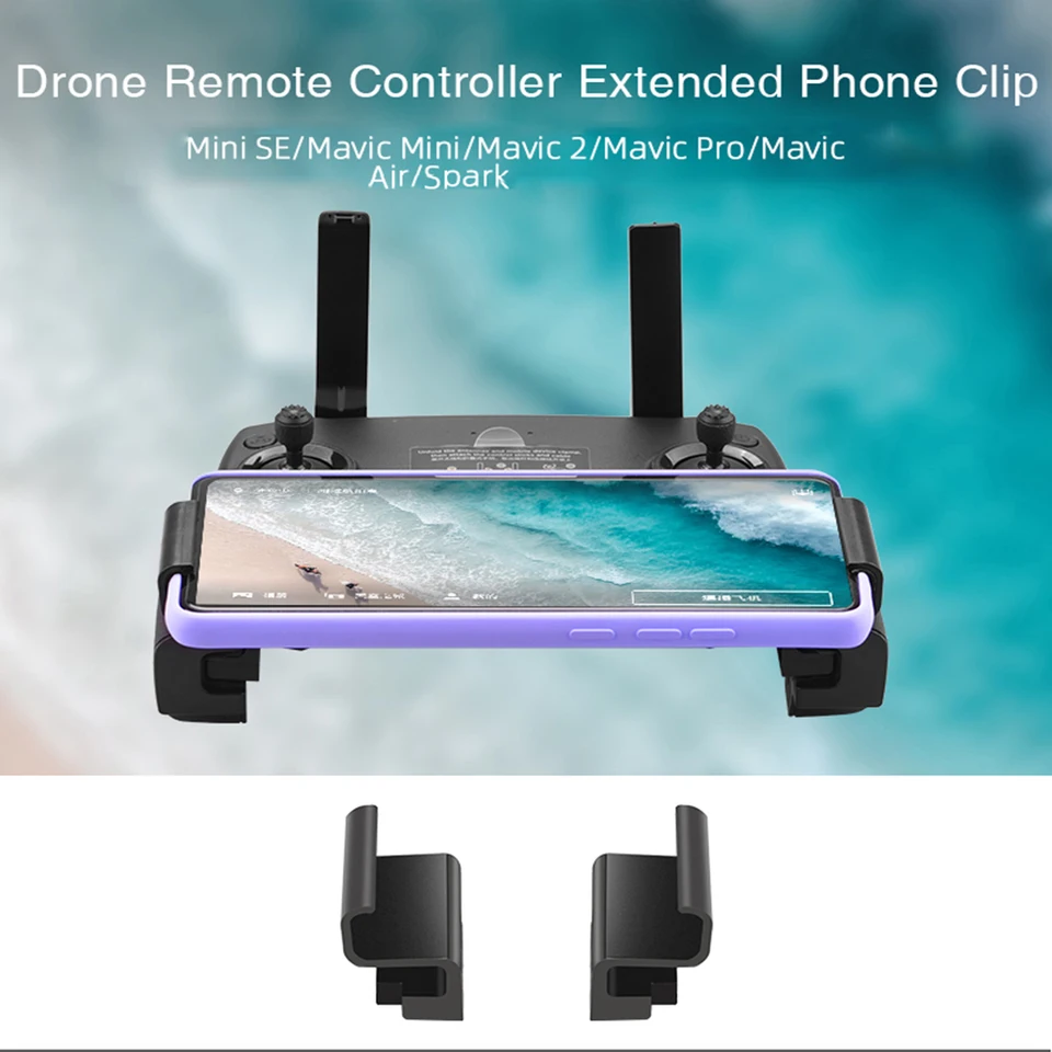 Tineer Staffa Supporto Esteso Per Telecomando DJI – Per Mavic Mini, Mavic 2 Pro, Air, Spark – Pieghevole Per Tablet 4-11 Pollici