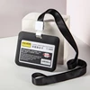 Staff Workers Working Permit Case Lanyard Set Pass Work Card Cover Case Badge Holder Exhibition ID Tag Bus Card Sleeve Holder 2