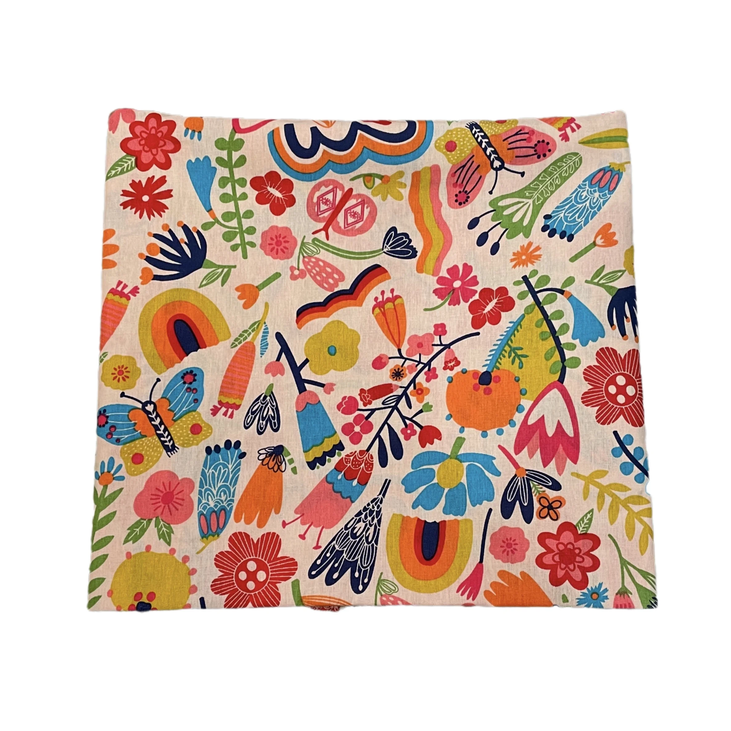 50*145cm Rainbow Flower 100% Cotton Printed Fabric for Hand Sewing Fabric Patchwork Children's Dresses and Skirts DlY cotton fabric