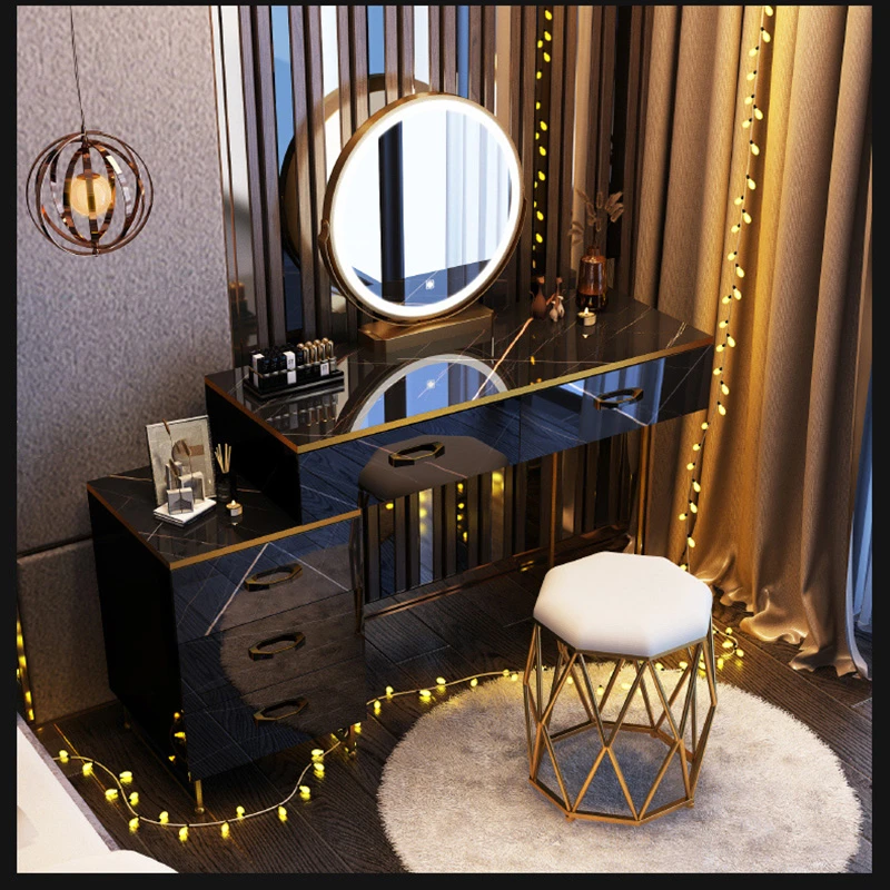 Black Gold Dressing Table vlr.eng.br