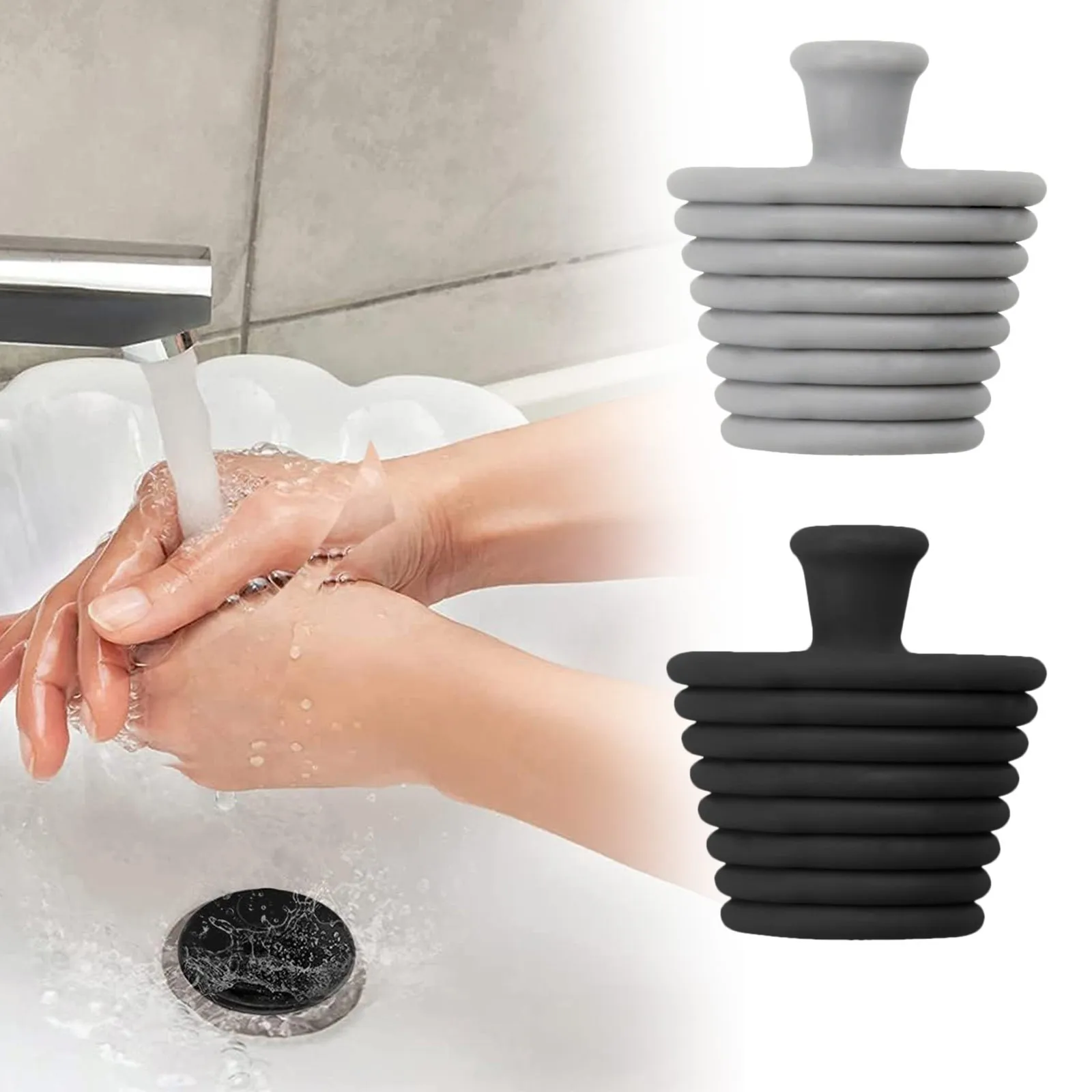 Plug Stopper Universal Silicone Tub Stoppers Bathroom Kitchen Drains Bath Plug