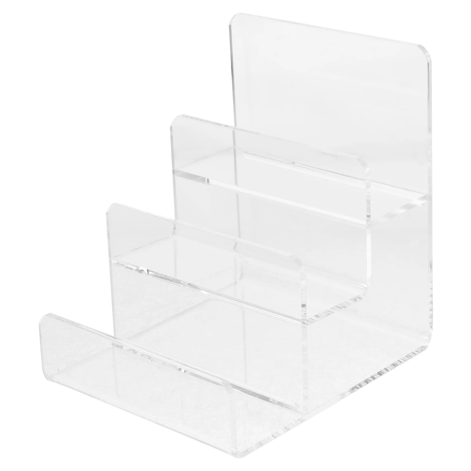 

Multi Tier Clear Acrylic Wallet Display Organizer Handbag Purse Display Stand Jewelry Display Rack