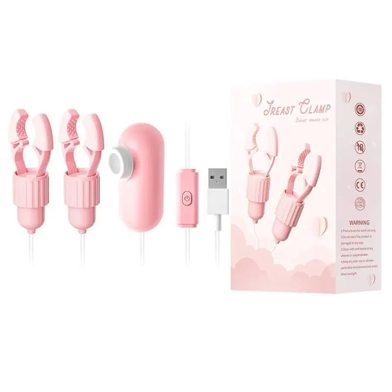 Bröstvårtklämmor med vibrator för bröstmassage och sugning_voghion.com