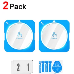 Pack of 1 - 5 Tempered Glass HD Clear Screen Protectors for Smartwatch - 9H Hardness & Explosion - Proof with Easy Install Kit (2PACK)