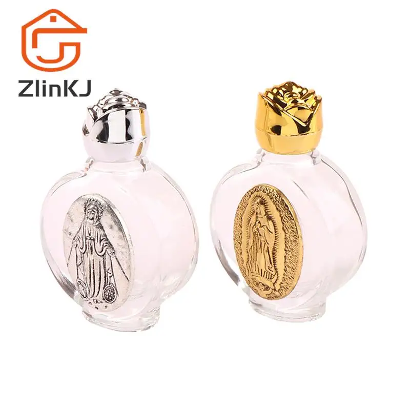 Hot sale 1PC Empty Holy Water Jesus Bottle Religious Cross Bottle Christian Baptism Supplies