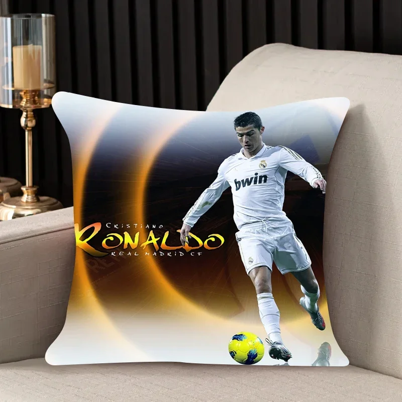 Cushion Cover 45*45 CR7 Cristiano Ronaldo Couple Pillow Pillowcases for Pillows 40x40 Sofa Cushions Fall Decor Pillowcase 3